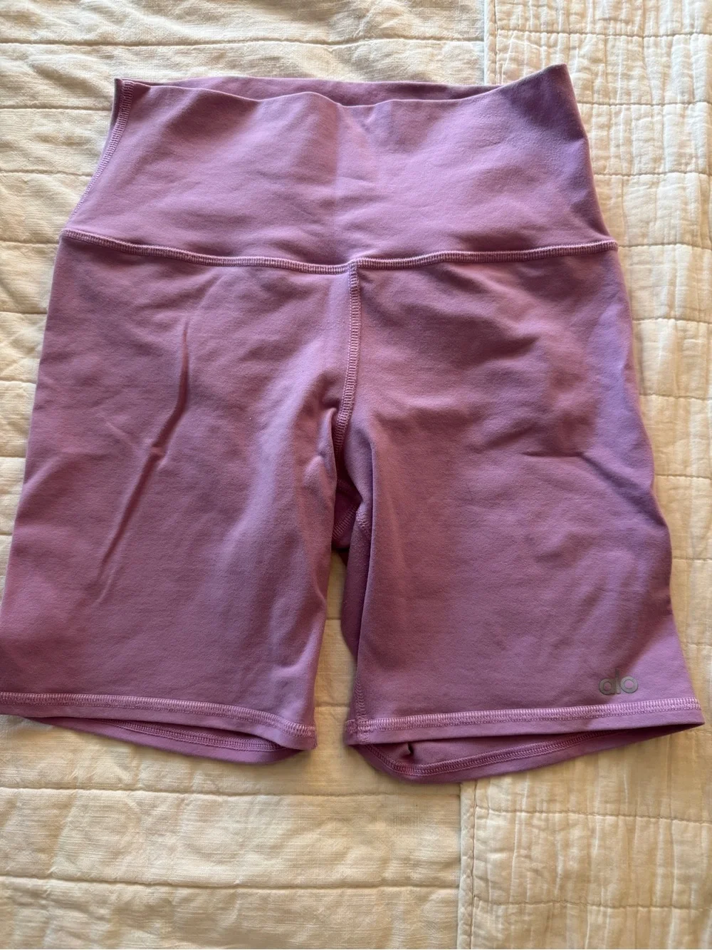 ALO Yoga Purple High-Rise Bike Shorts